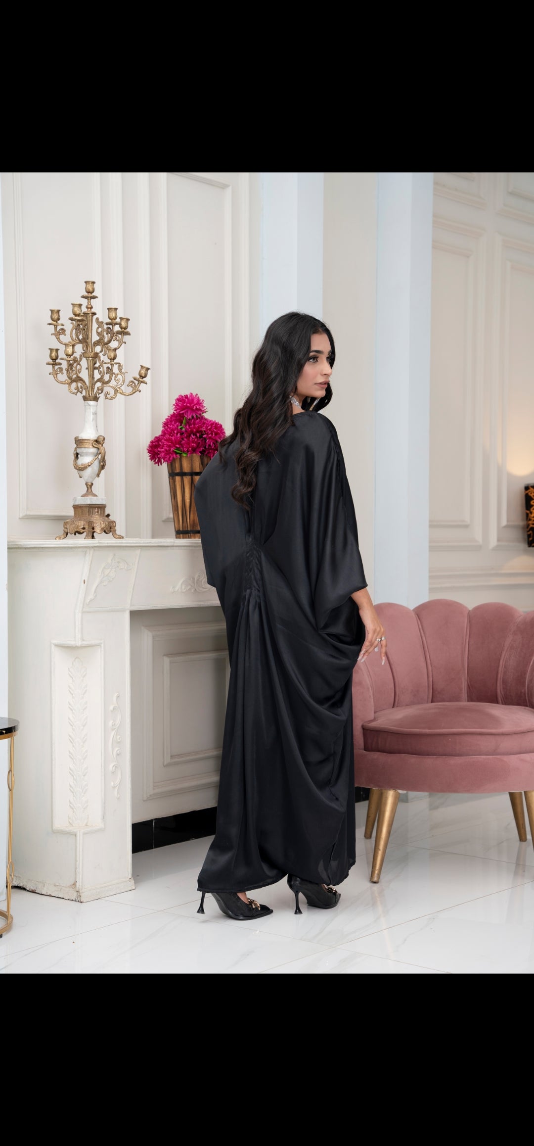 Black Silk Kaftan