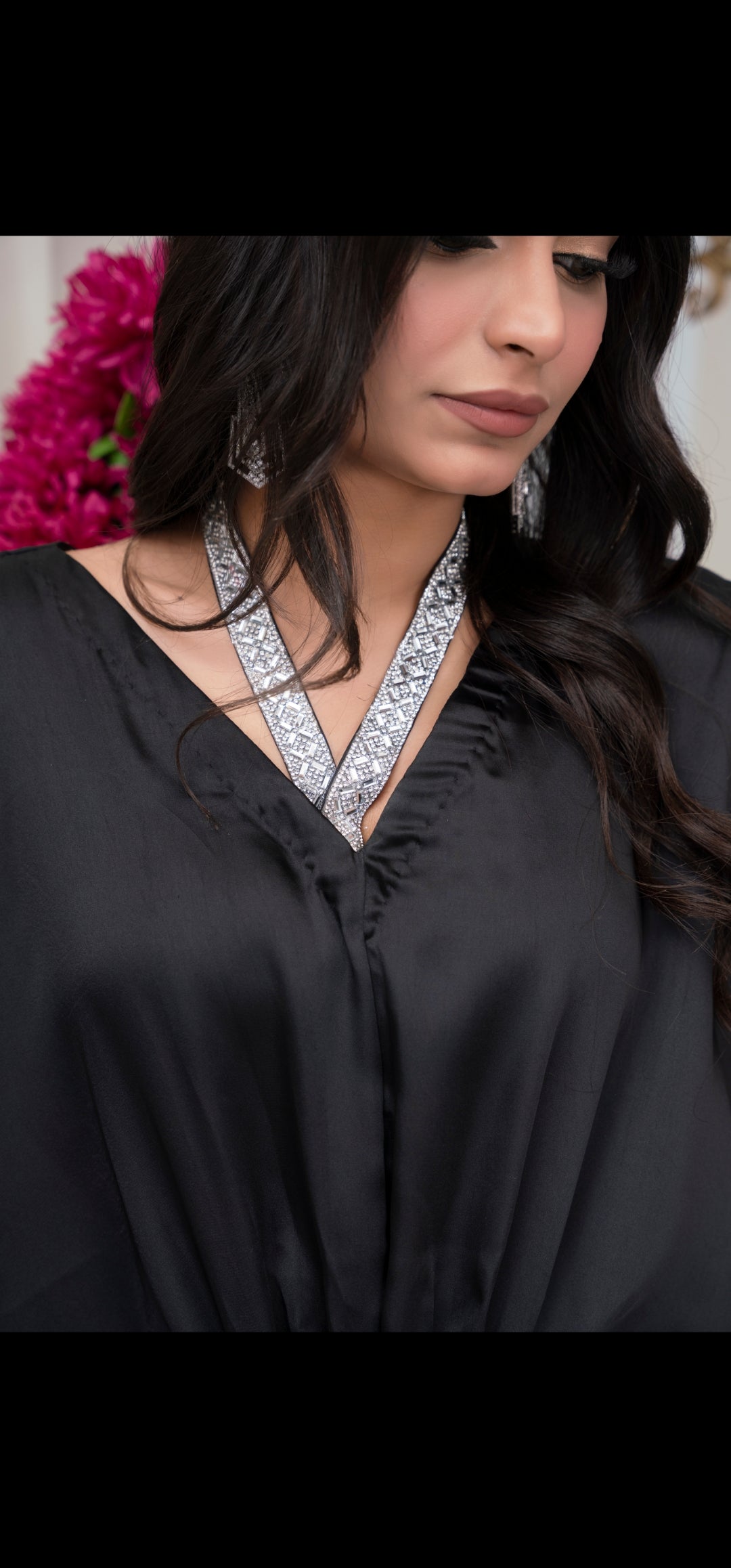 Black Silk Kaftan