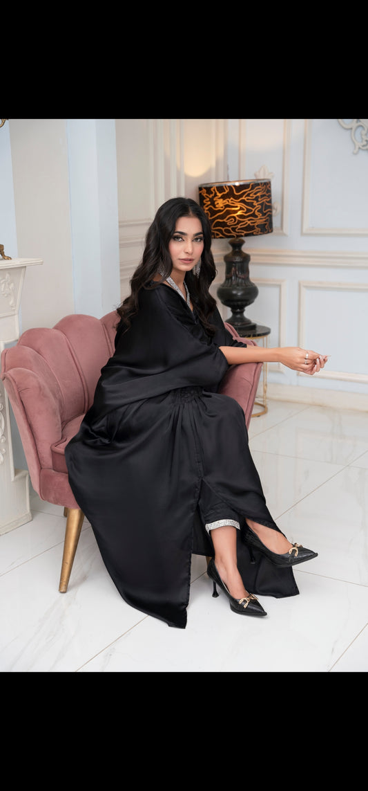 Black Silk Kaftan