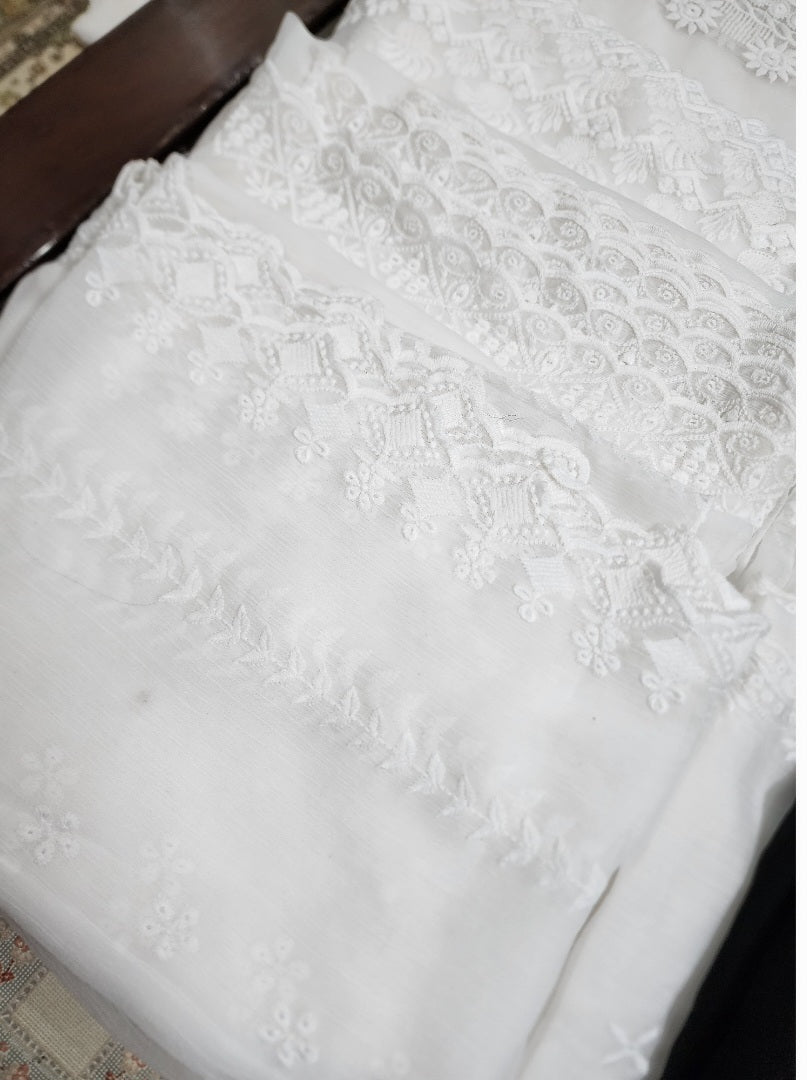 Shafoon CutworkEmbroidry Dupatta/Scarf