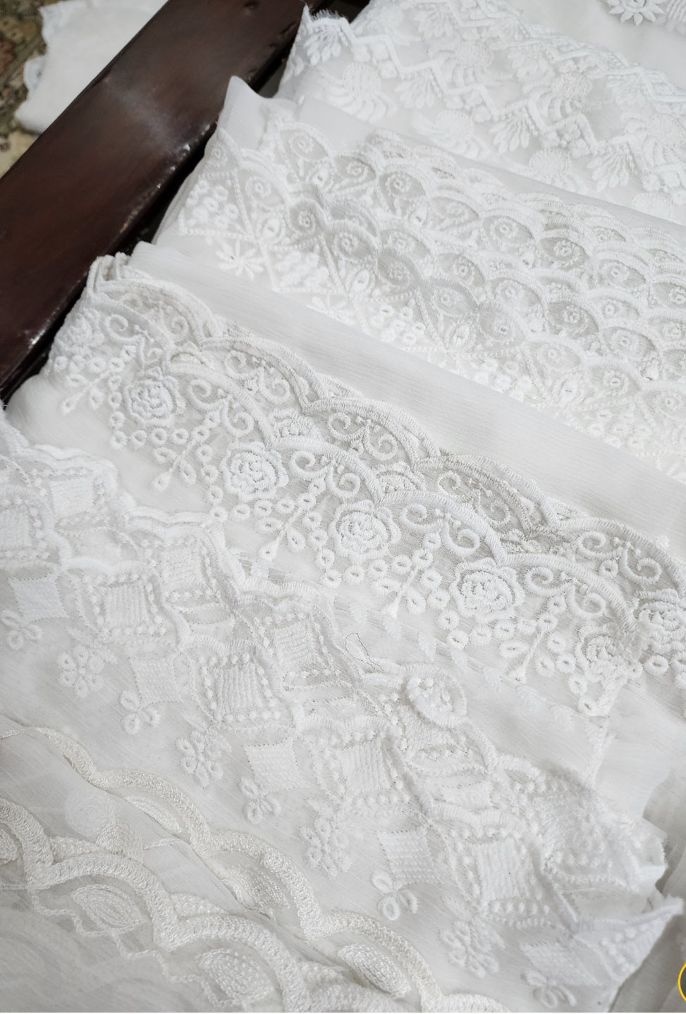 Shafoon CutworkEmbroidry Dupatta/Scarf