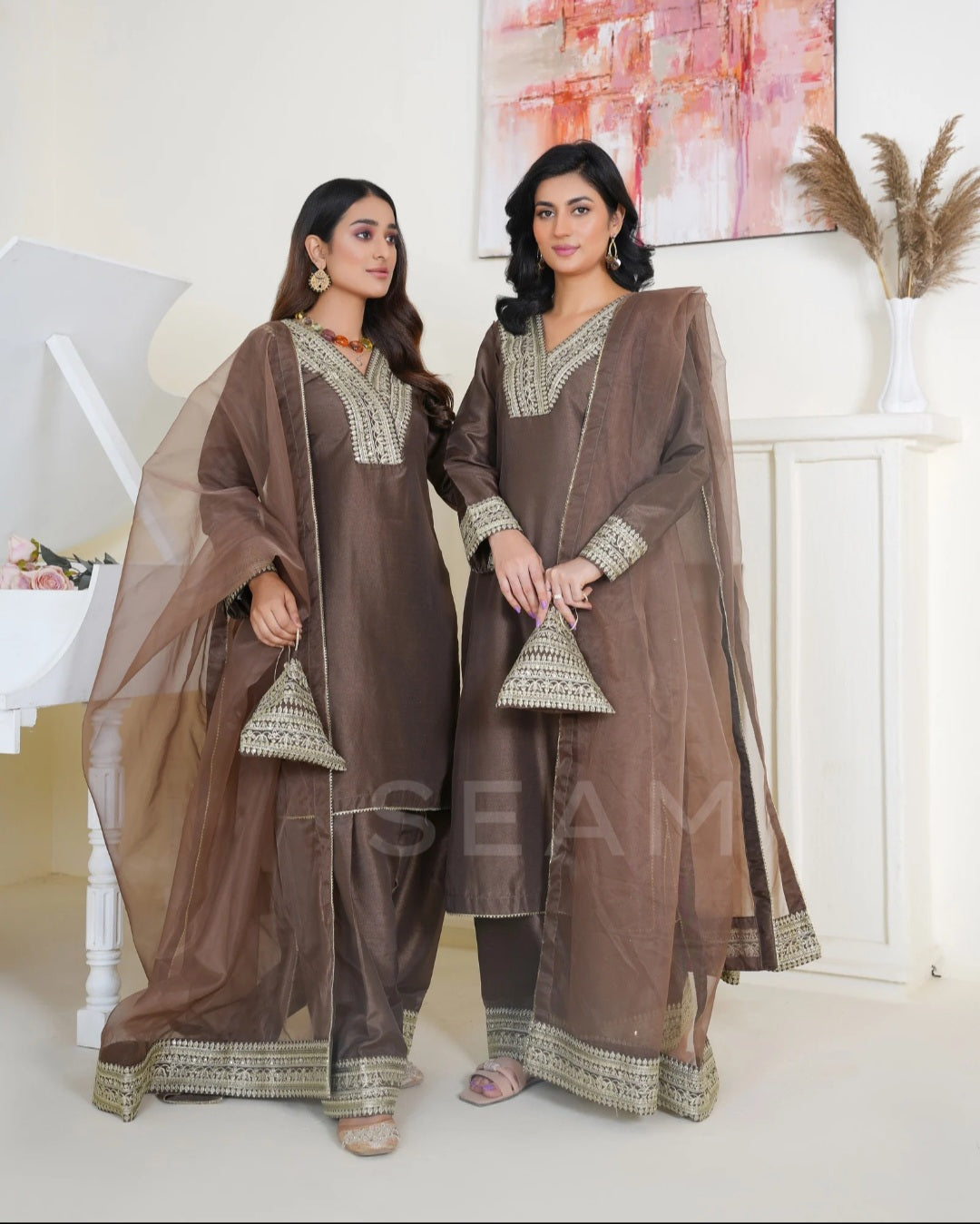 SARISHA- Culotte Suits Brown