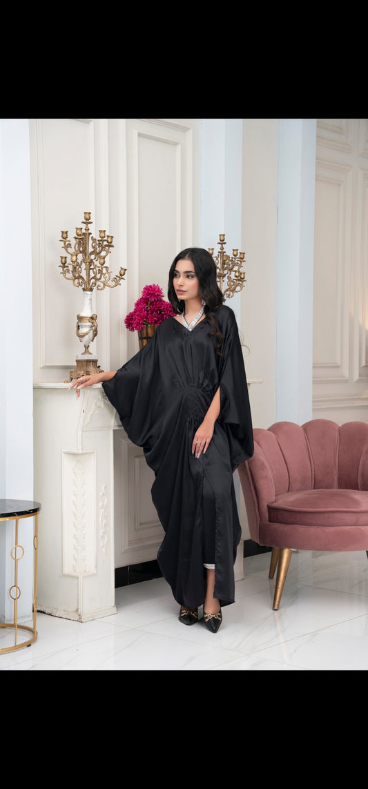 Black Silk Kaftan
