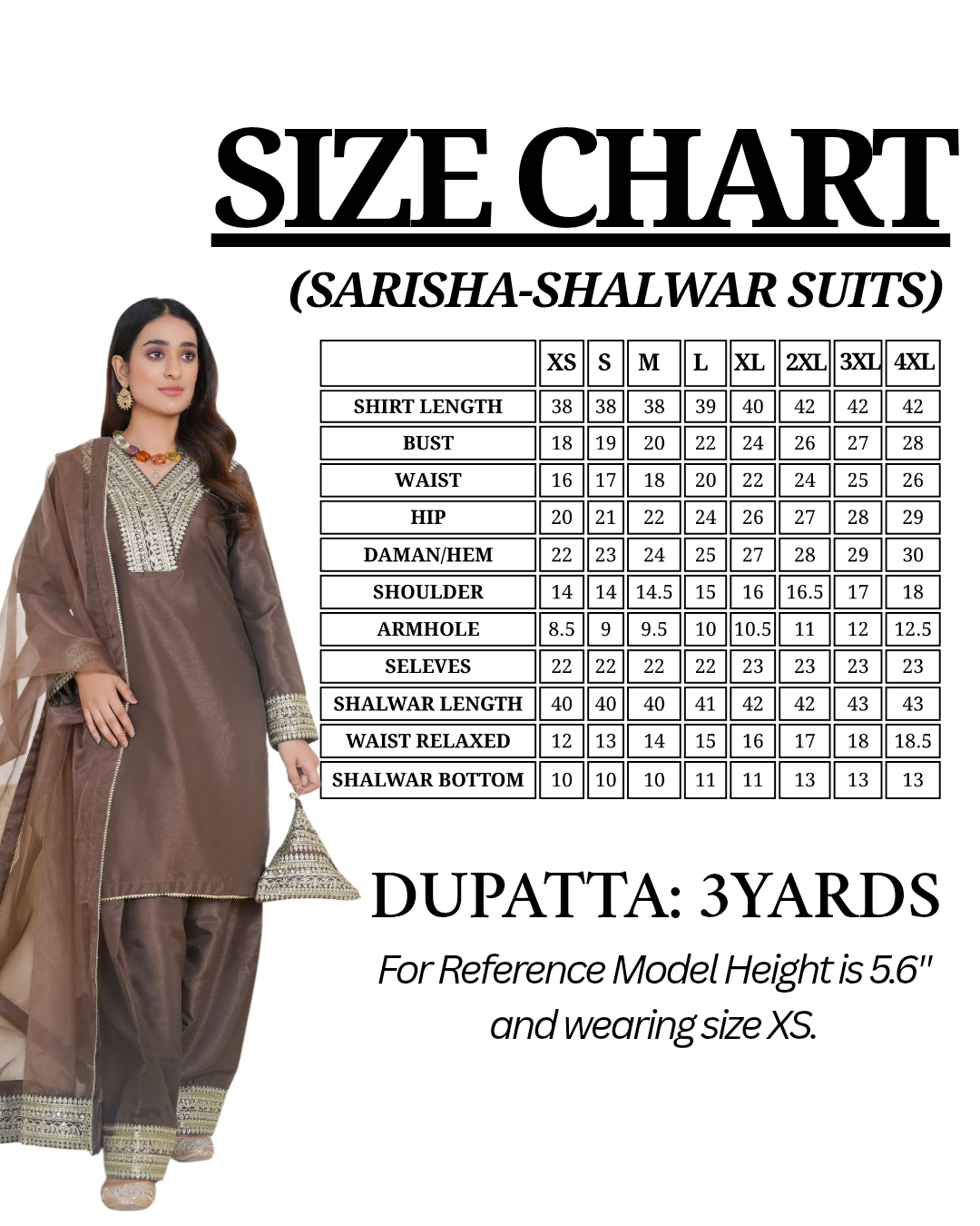 SARISHA- Shalwar Suit Brown