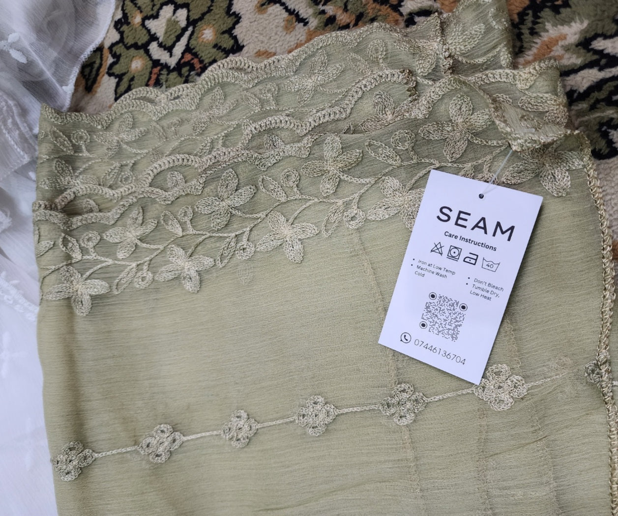 Shafoon CutworkEmbroidry Dupatta/Scarf