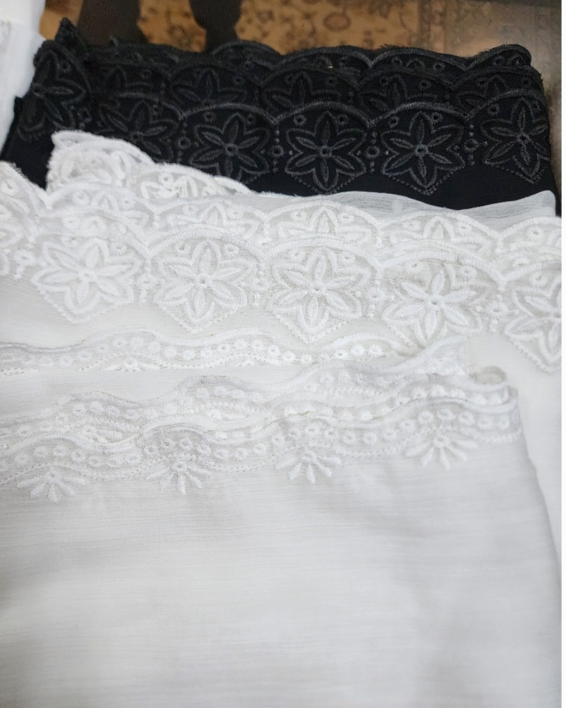 Shafoon CutworkEmbroidry Dupatta/Scarf