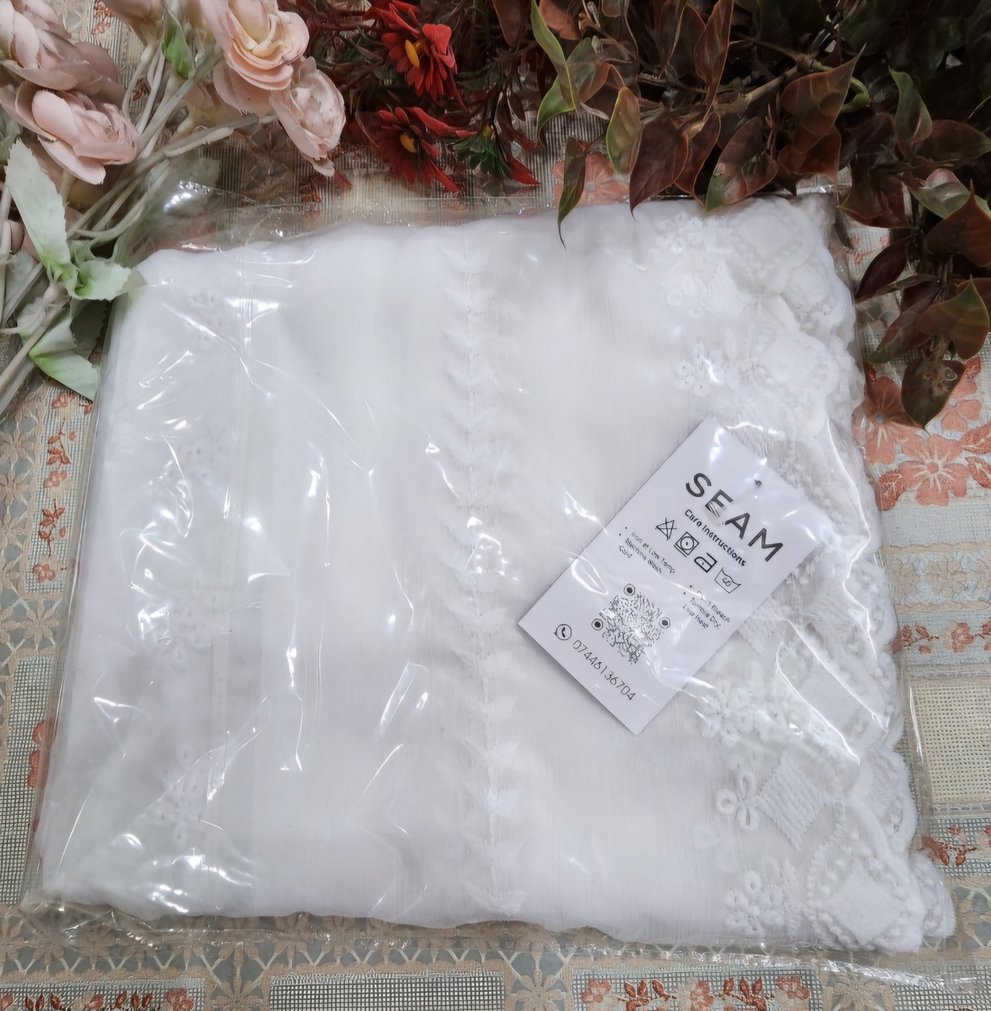 Shafoon CutworkEmbroidry Dupatta/Scarf