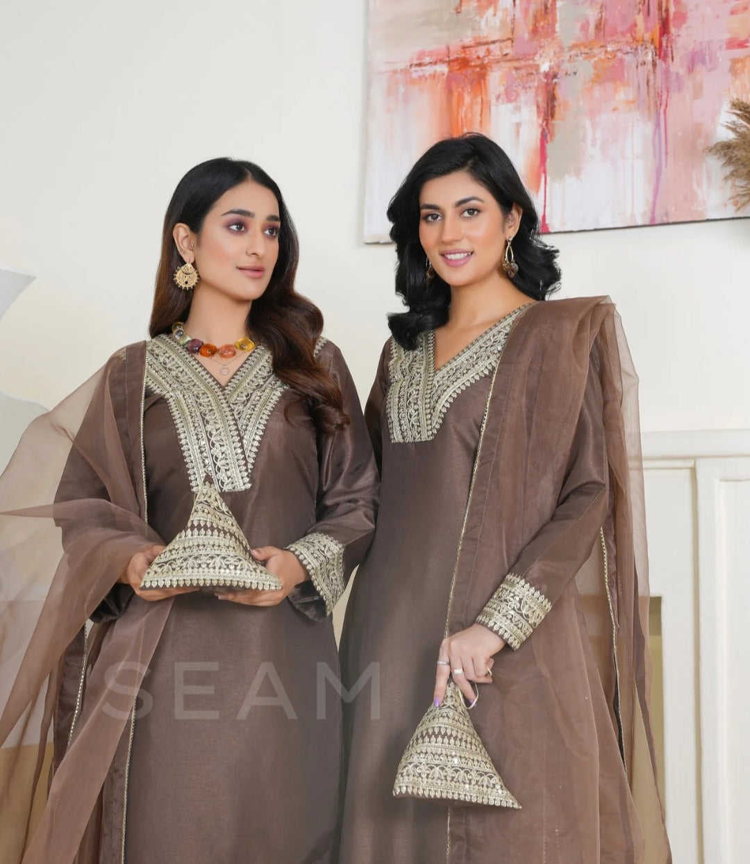 SARISHA- Culotte Suits Brown